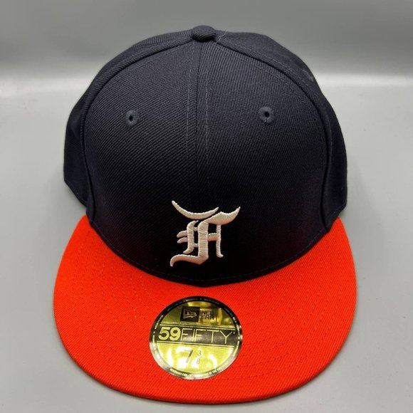 Fear of God Hat Men 3/8 Navy 59Fifty New Era Fitted Cap Houston